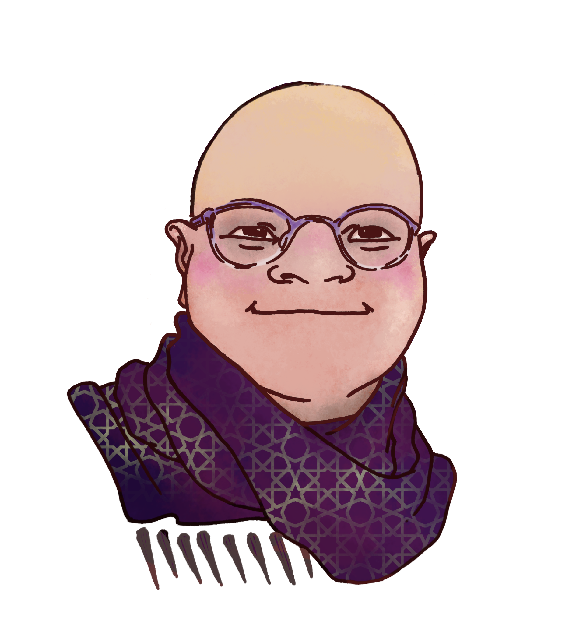 a charicature of K.N. Brindle